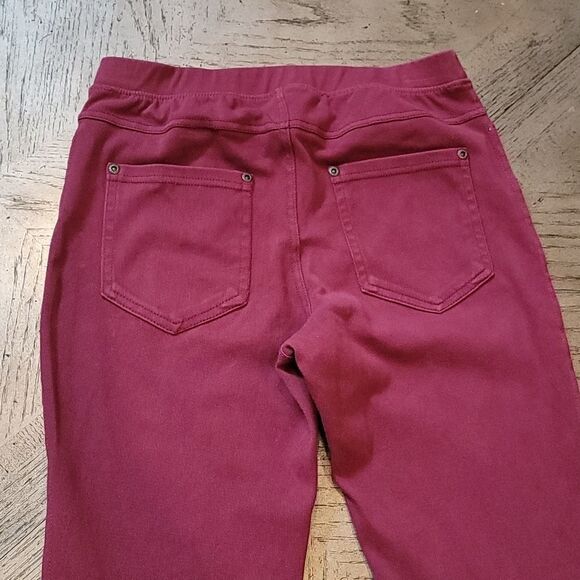 Maroon denim jeggings size S - Picture 7 of 9